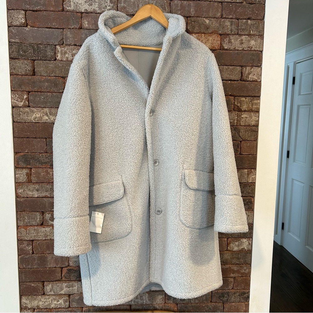 Appleseed's Light Gray sherpa Jacket